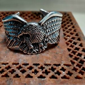 Majestic Silver Eagle Bracelet